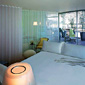 Sanderson Hotel Bedroom. Design Phillipe Starck